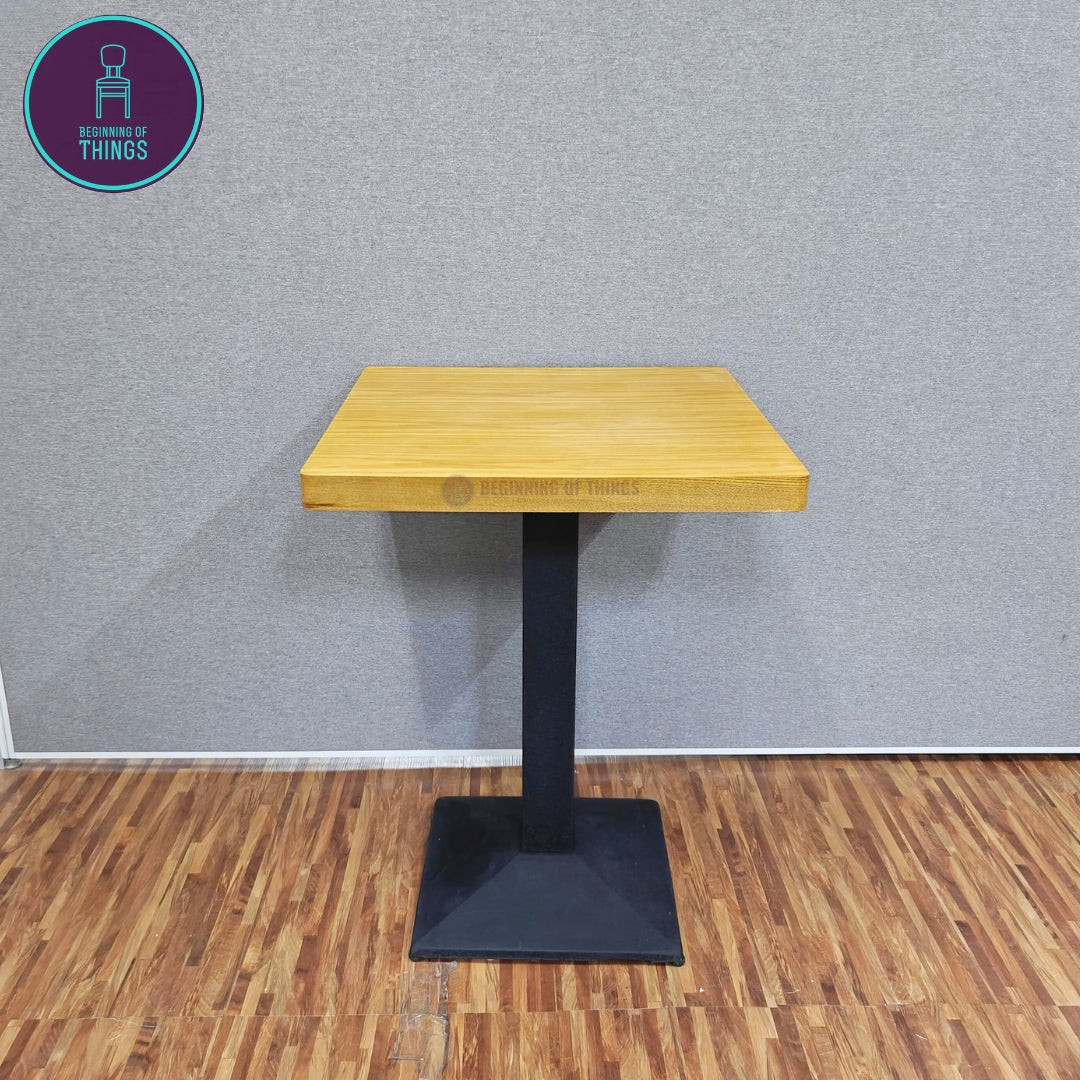 Wood Veneer Square Dining Table 60 x 60 cm