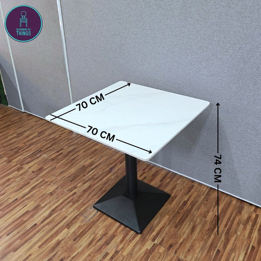 Sintered Stone Square Dining Table 70 x 70 cm