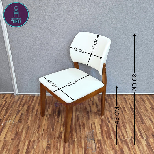 High Back Wooden Frame Dining Chair