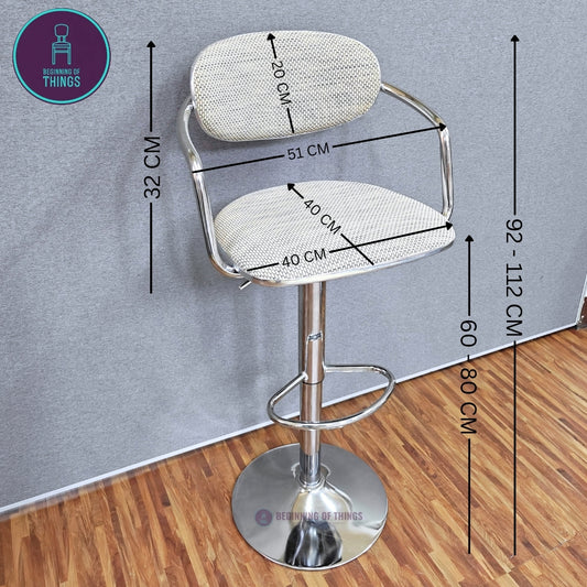 Metal Frame PE Seat Bar Stool