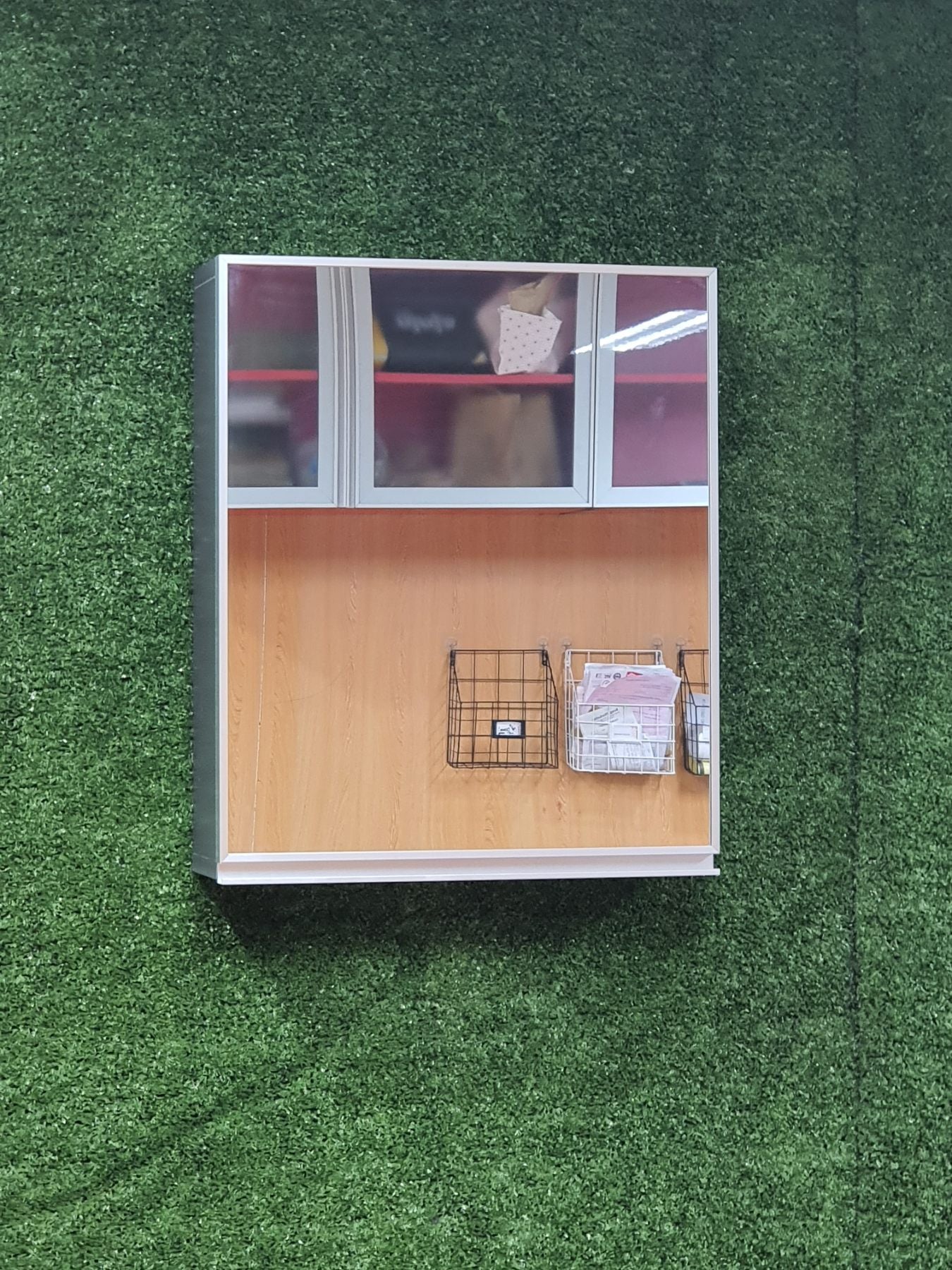 Medicine Wall Cabinet with Mirrored Door 20 x 24 in