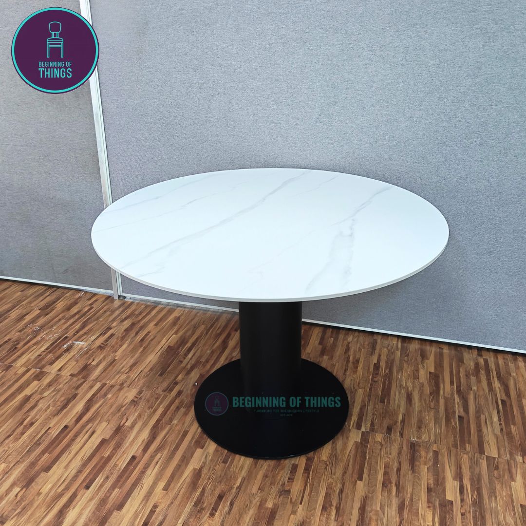 Sintered Stone Round Dining Table 110cm