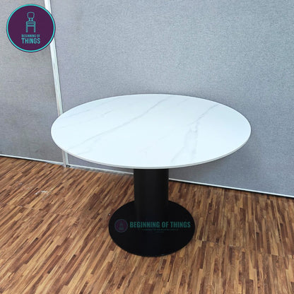 Sintered Stone Round Dining Table 110cm