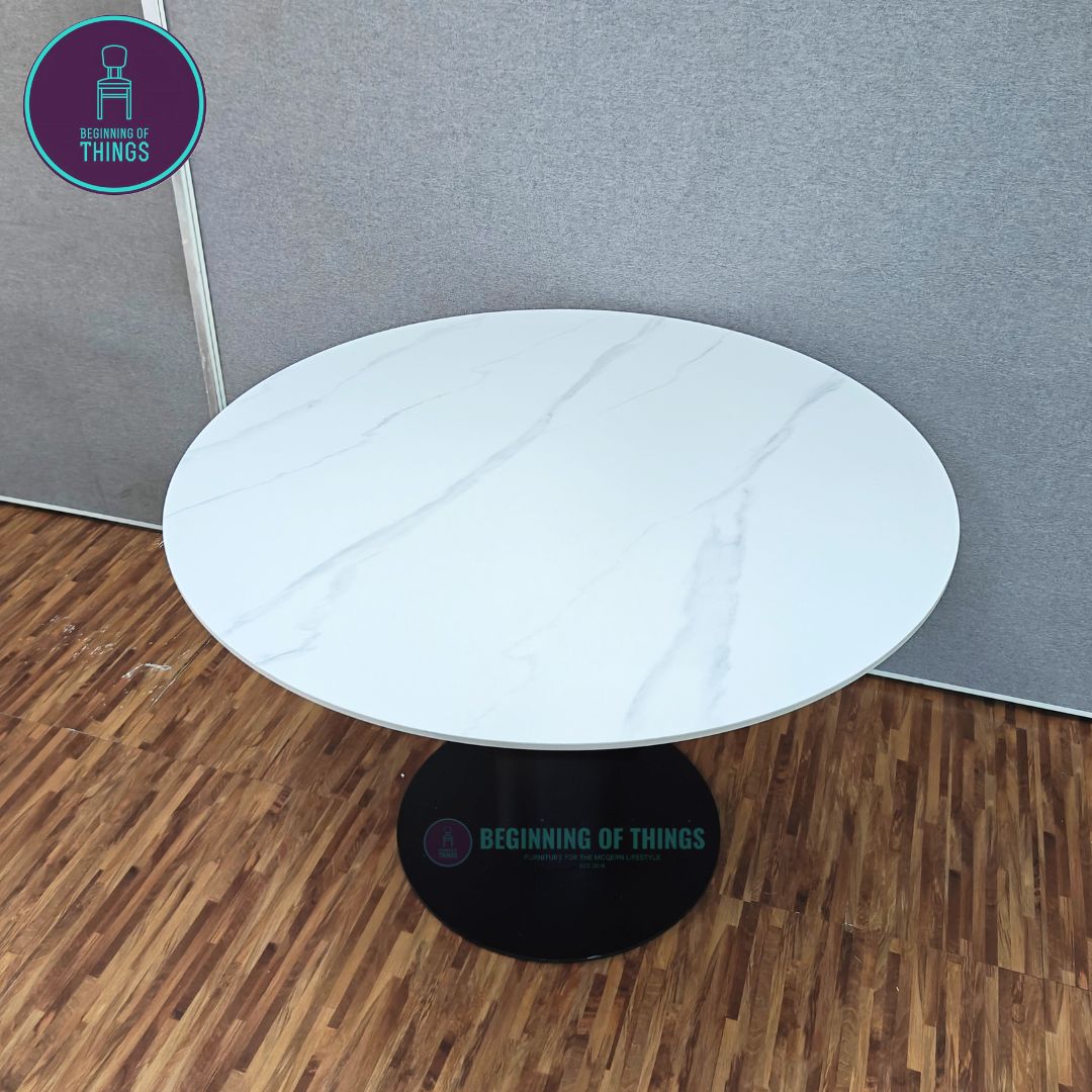 Sintered Stone Round Dining Table 110cm
