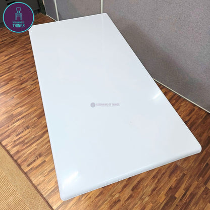 Fiberglass Rectangular Dining Table 120 x 60 cm