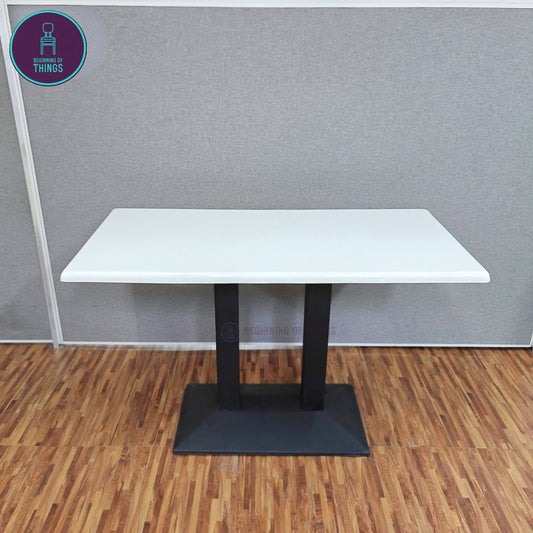 Fiberglass Rectangular Dining Table 120 x 60 cm