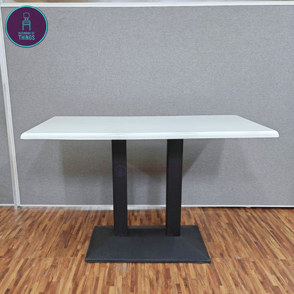 Fiberglass Rectangular Dining Table 120 x 60 cm