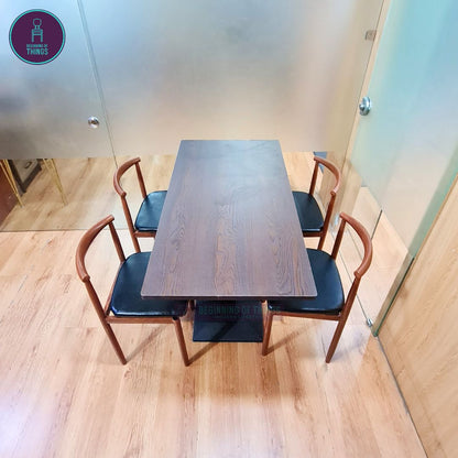 Laminated Rectangular Dining Set 4-Seater