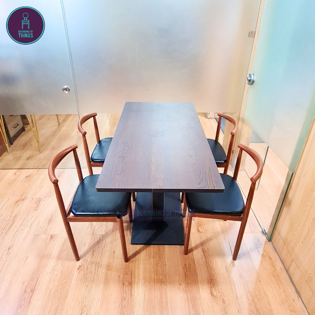 Laminated Rectangular Dining Set 4-Seater