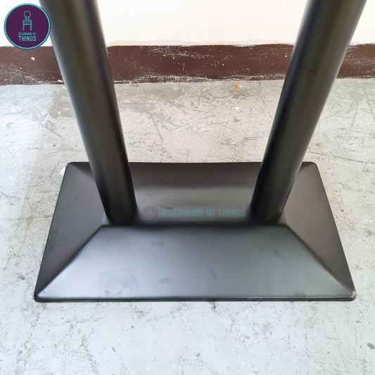 Smooth Rectangular Base Dining Table Leg