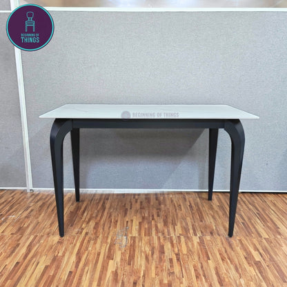 Sintered Stone Rectangular Dining Table 120 cm Pin Legs