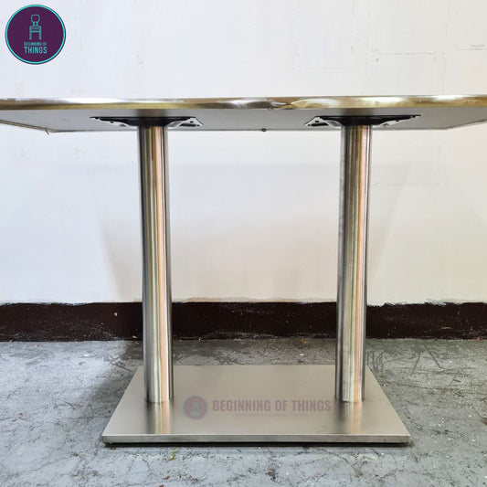 Stainless Rectangular Dining Table Leg