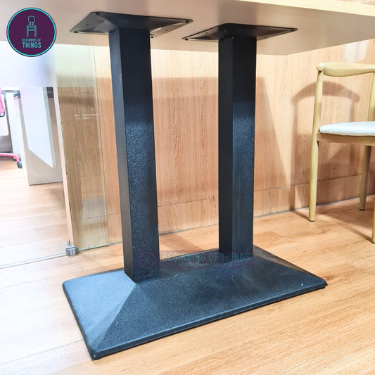 Rough Rectangular Base Dining Table Leg
