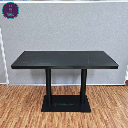 Sintered Stone w/ Edge Wrapping Rectangular Dining Table 120 cm