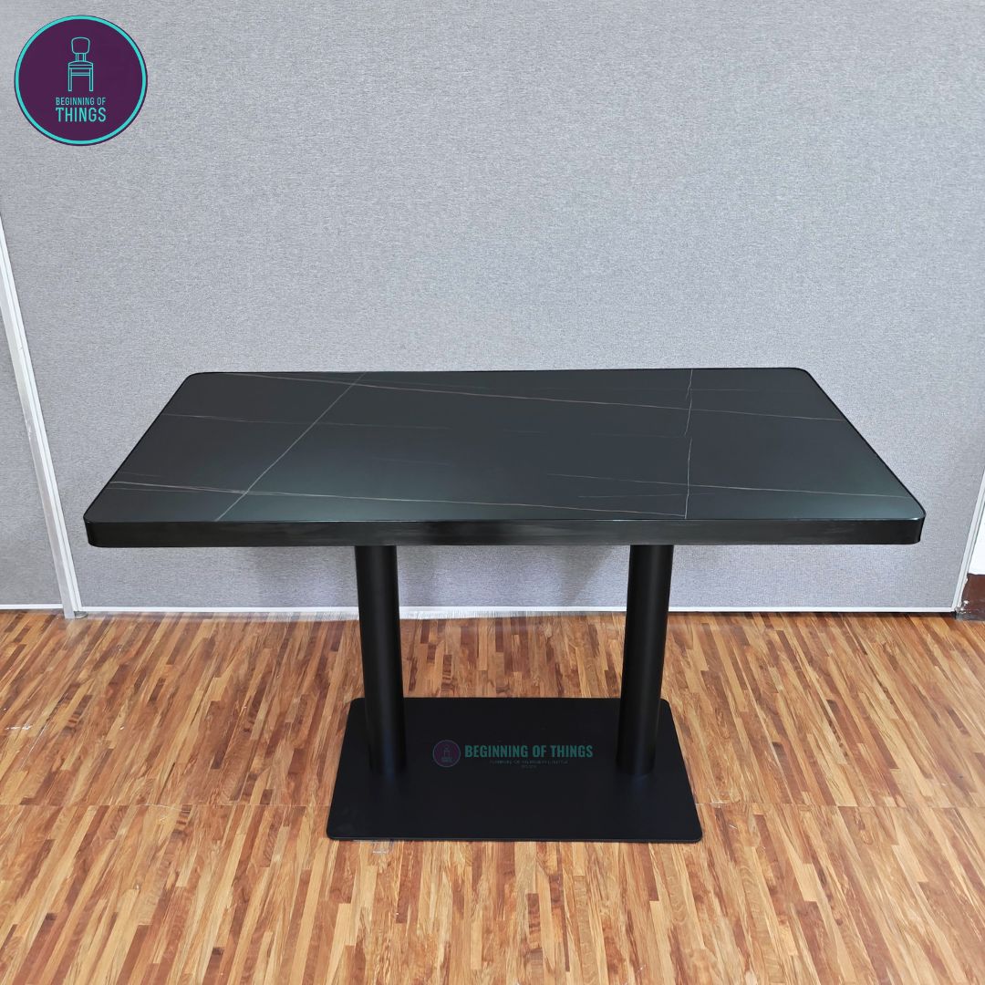 Sintered Stone w/ Edge Wrapping Rectangular Dining Table 120 cm