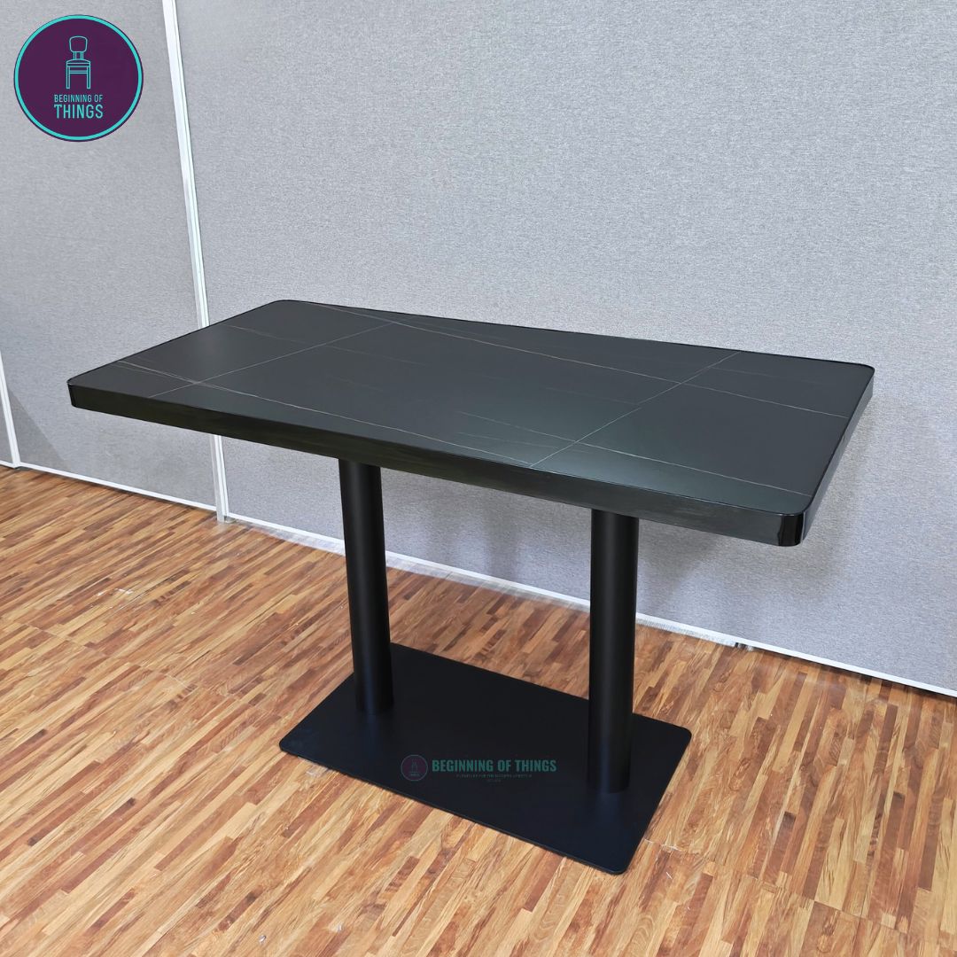 Sintered Stone w/ Edge Wrapping Rectangular Dining Table 120 cm