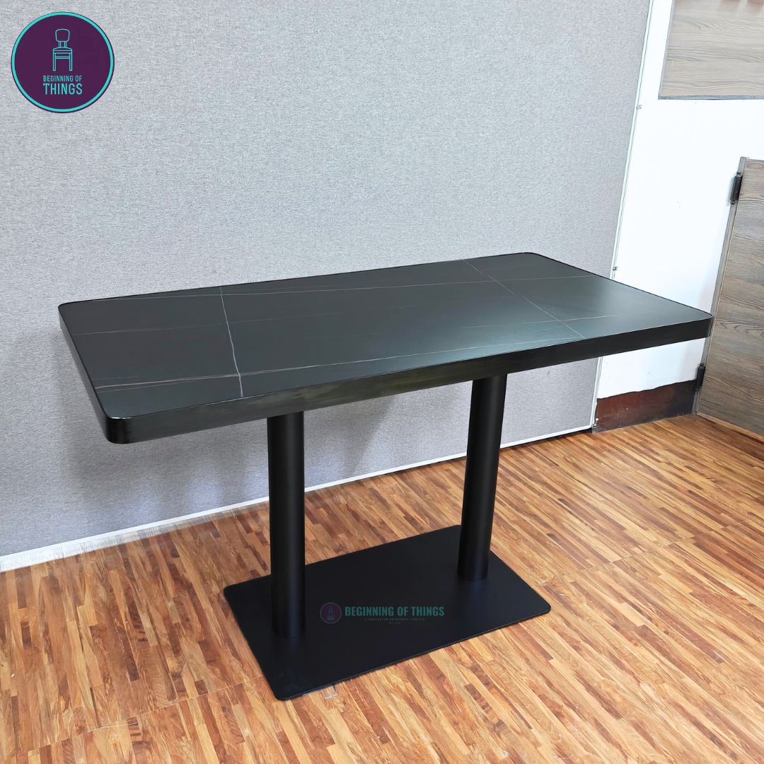 Sintered Stone w/ Edge Wrapping Rectangular Dining Table 120 cm