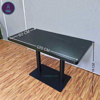 Sintered Stone w/ Edge Wrapping Rectangular Dining Table 120 cm