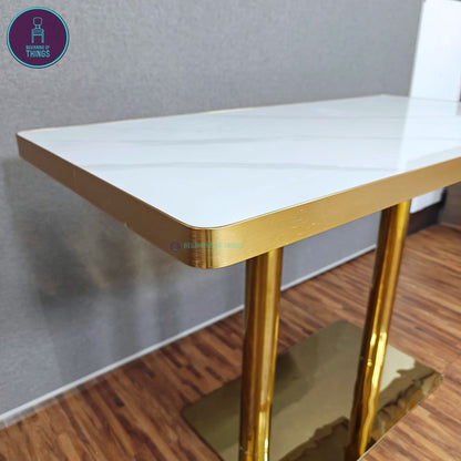 Sintered Stone w/ Edge Wrapping Rectangular Dining Table 120 cm