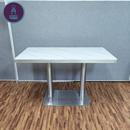 Sintered Stone w/ Edge Wrapping Rectangular Dining Table 120 cm