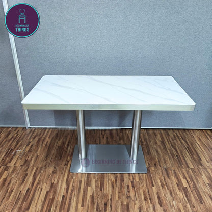 Sintered Stone w/ Edge Wrapping Rectangular Dining Table 120 cm