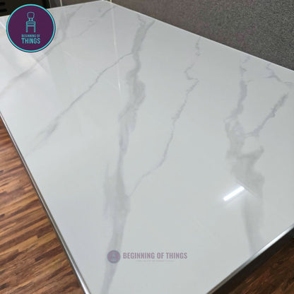 Sintered Stone w/ Edge Wrapping Rectangular Dining Table 120 cm
