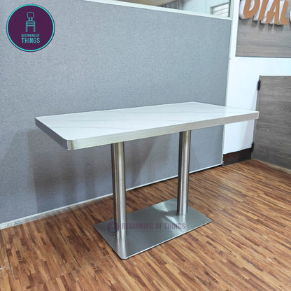 Sintered Stone w/ Edge Wrapping Rectangular Dining Table 120 cm