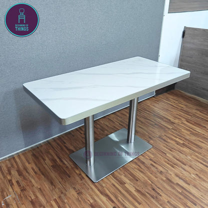 Sintered Stone w/ Edge Wrapping Rectangular Dining Table 120 cm