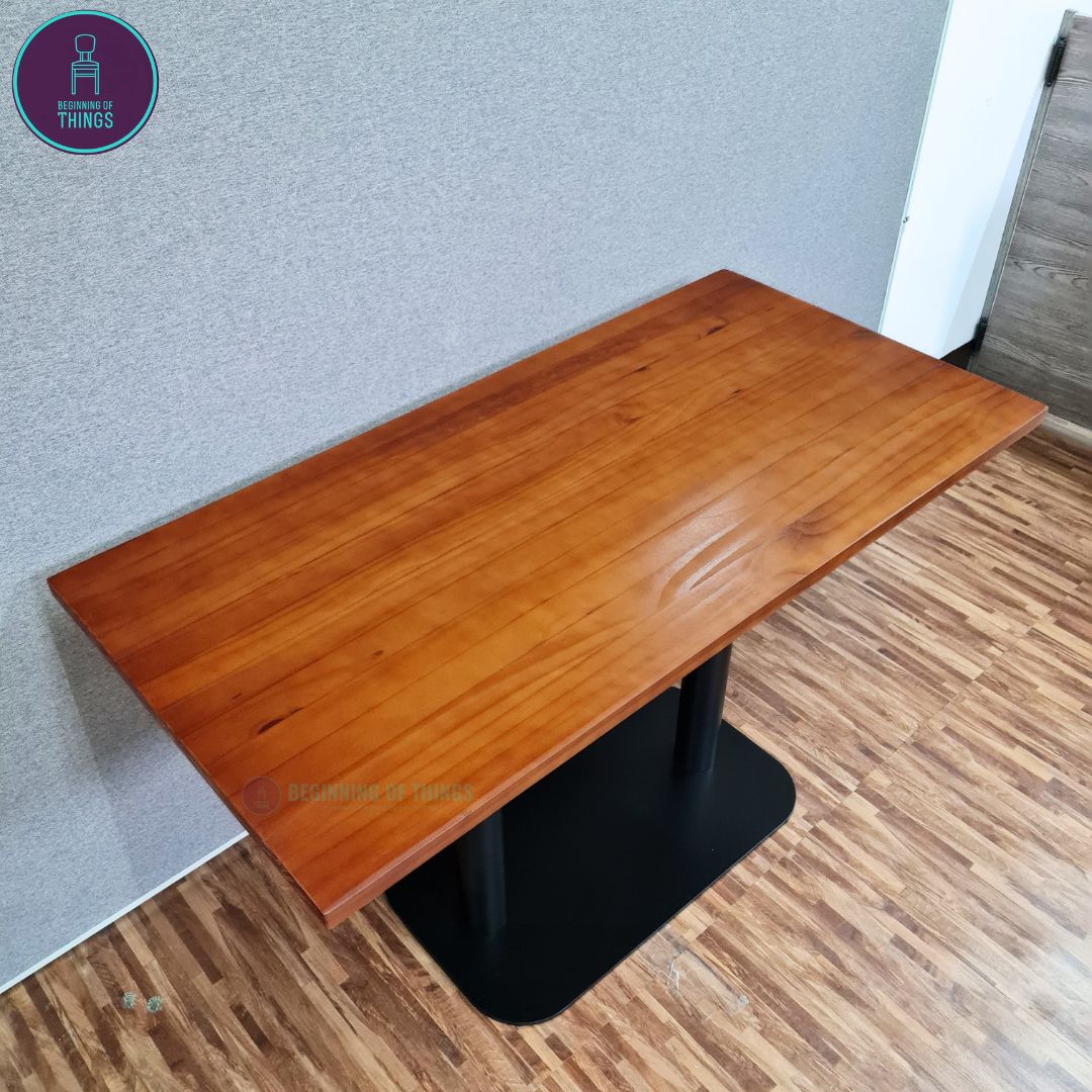 Solid Pine Wood Rectangular Dining Table 120cm