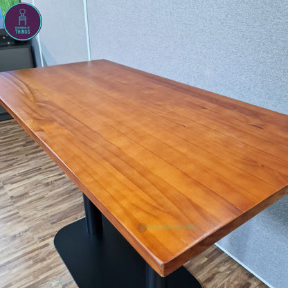 Solid Pine Wood Rectangular Dining Table 120cm