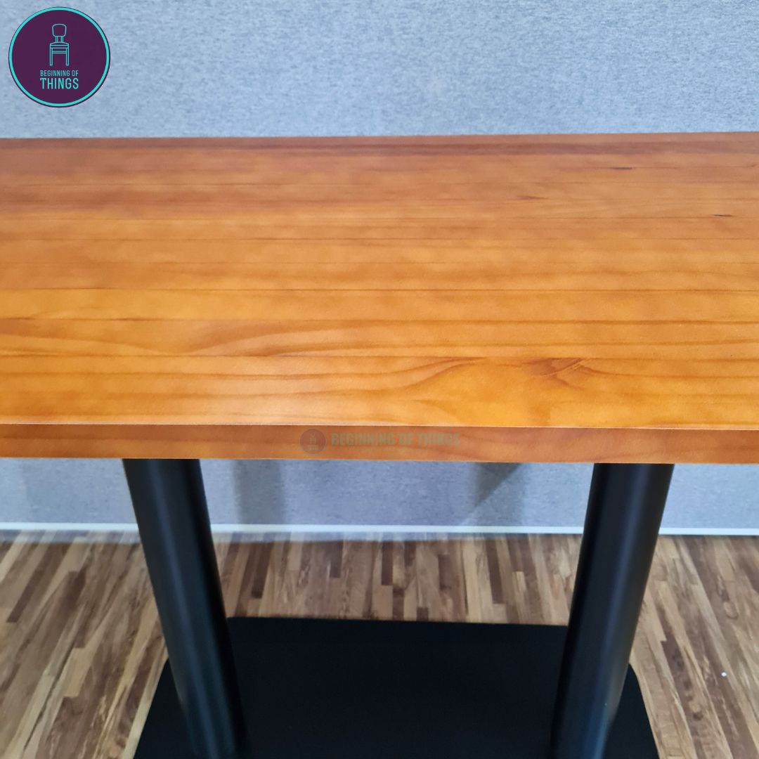 Solid Pine Wood Rectangular Dining Table 120cm