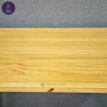 Solid Pine Wood Rectangular Dining Table 120cm