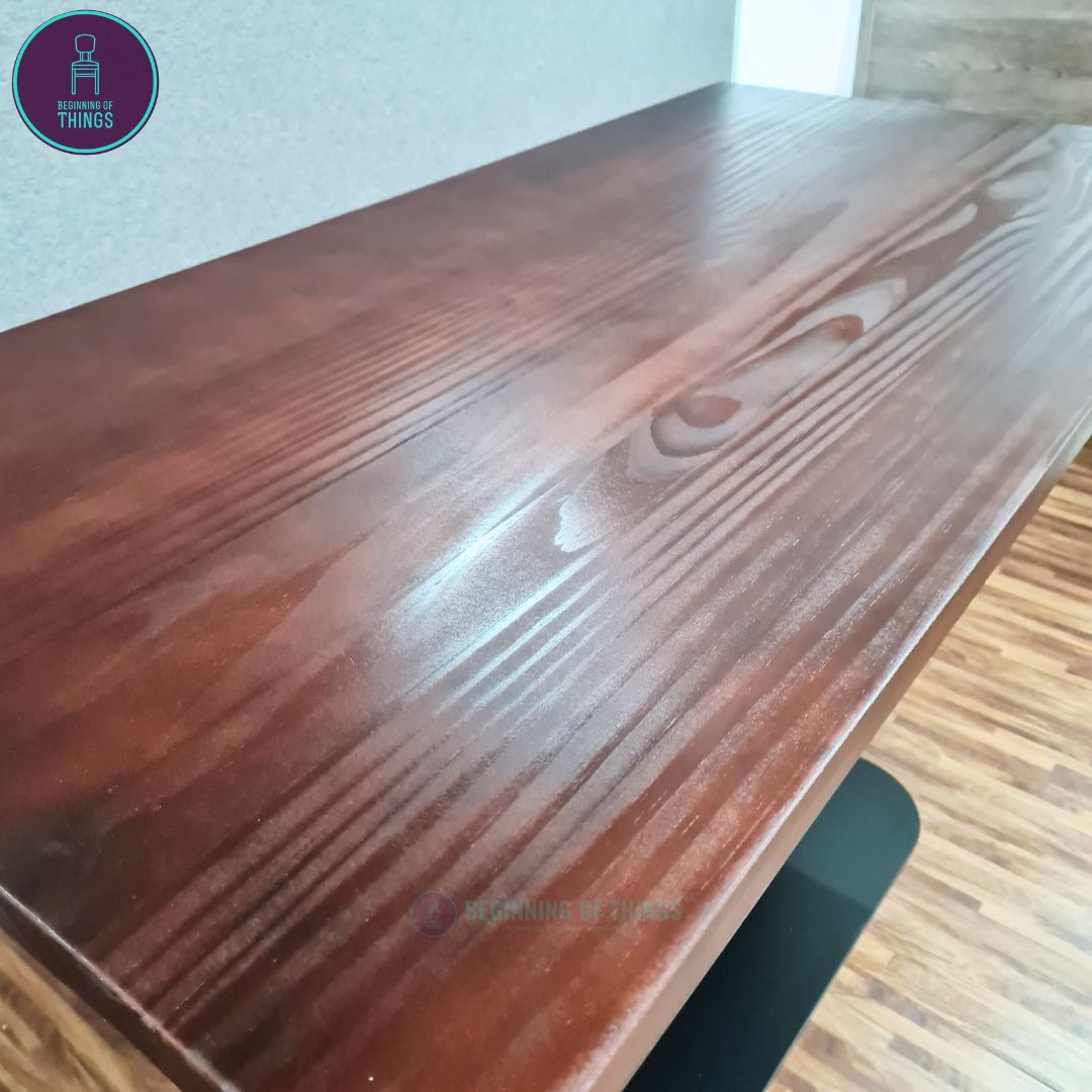 Solid Pine Wood Rectangular Dining Table 120cm