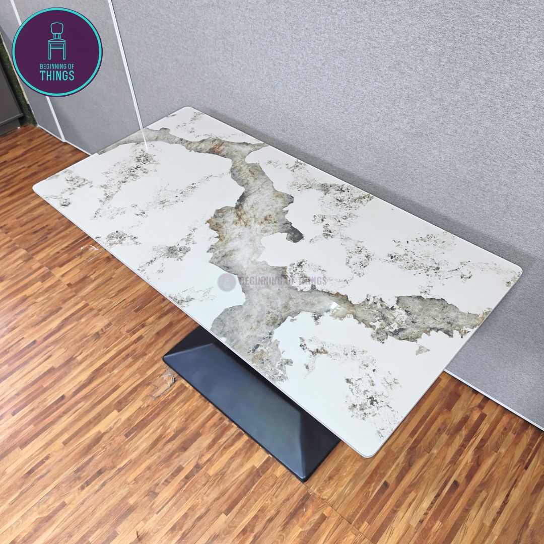 Pandora Sintered Stone Rectangular Dining Table
