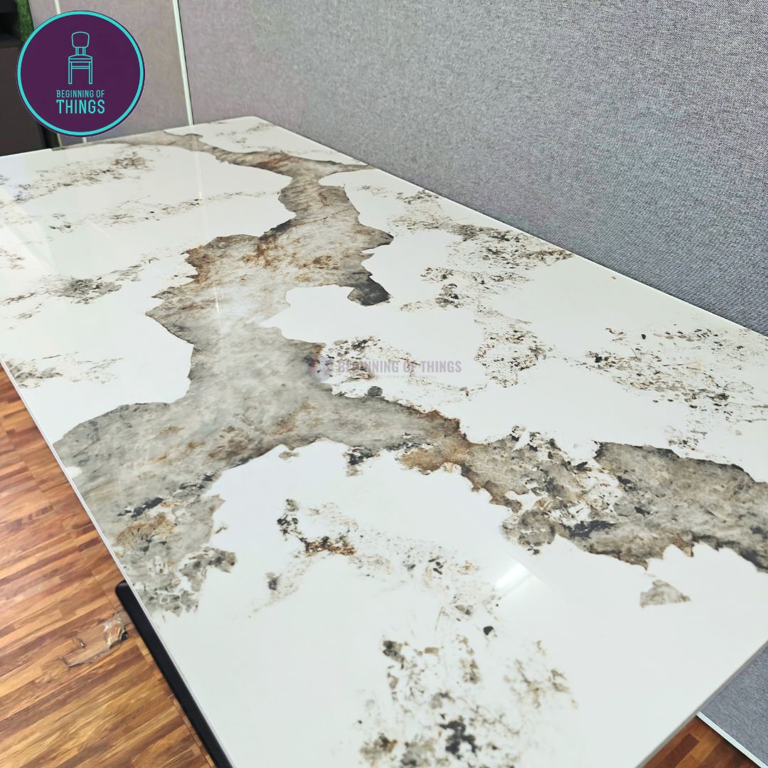 Pandora Sintered Stone Rectangular Dining Table