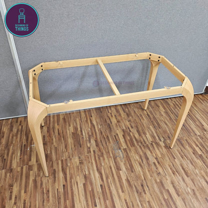 Sintered Stone Rectangular Dining Table 120 cm Pin Legs