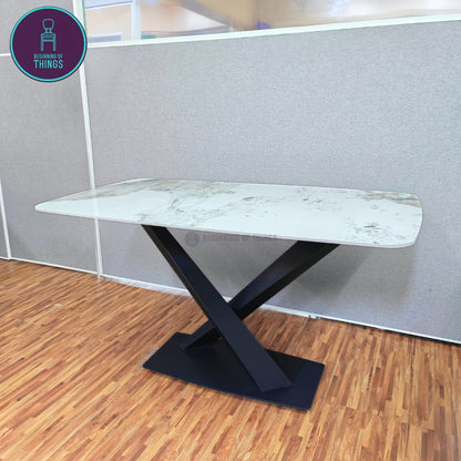 Pandora Sintered Stone Rectangular Dining Table 140 x 80 cm