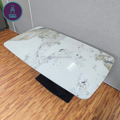 Pandora Sintered Stone Rectangular Dining Table 140 x 80 cm