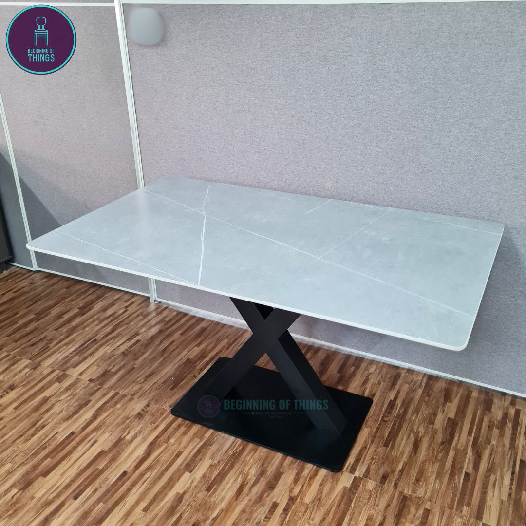 Sintered Stone Rectangular Dining Table 140 cm