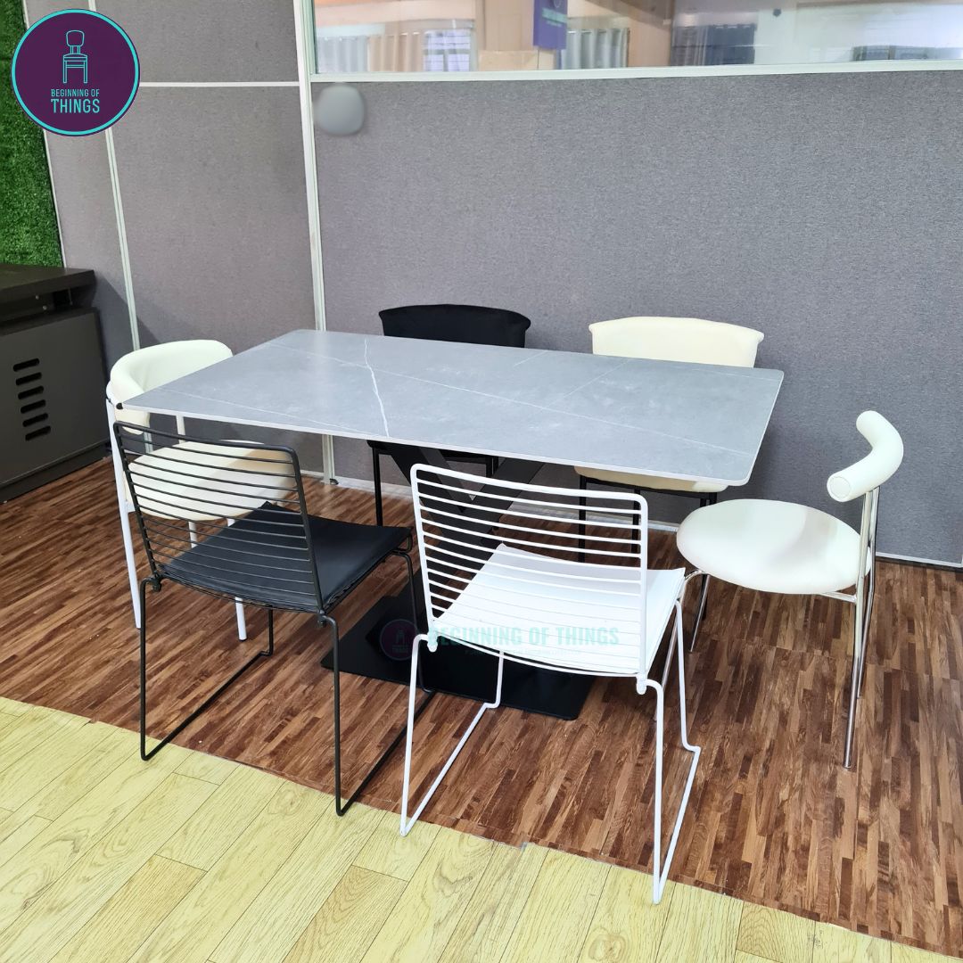 Sintered Stone Rectangular Dining Table 140 cm