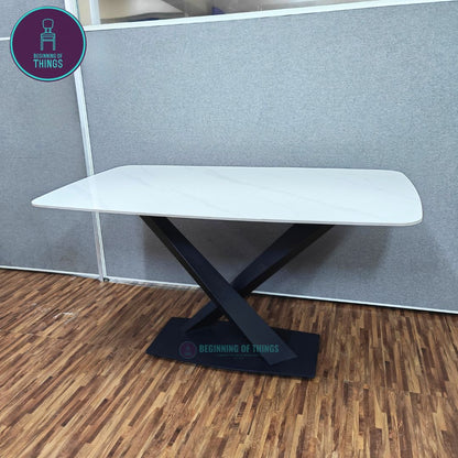 Sintered Stone Rectangular Dining Table 140 x 80 cm