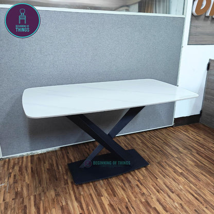 Sintered Stone Rectangular Dining Table 140 x 80 cm