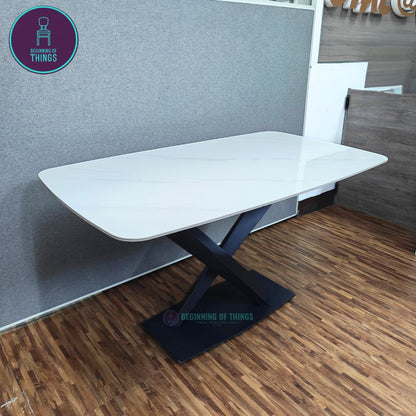 Sintered Stone Rectangular Dining Table 140 x 80 cm