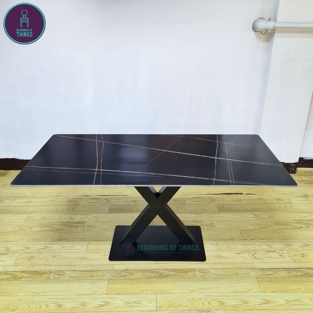 Sintered Stone Rectangular Dining Table 160 cm