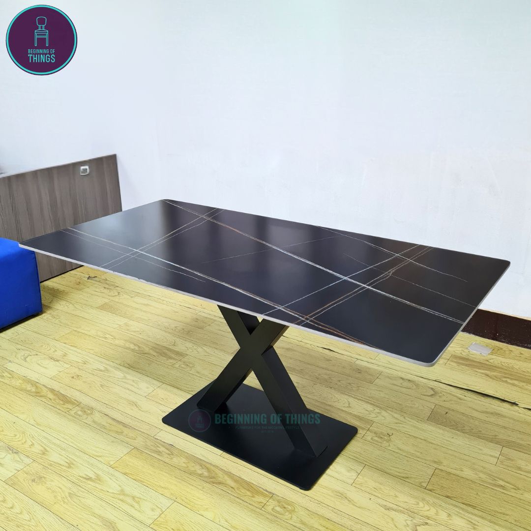 Sintered Stone Rectangular Dining Table 160 cm