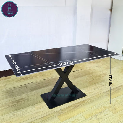 Sintered Stone Rectangular Dining Table 160 cm