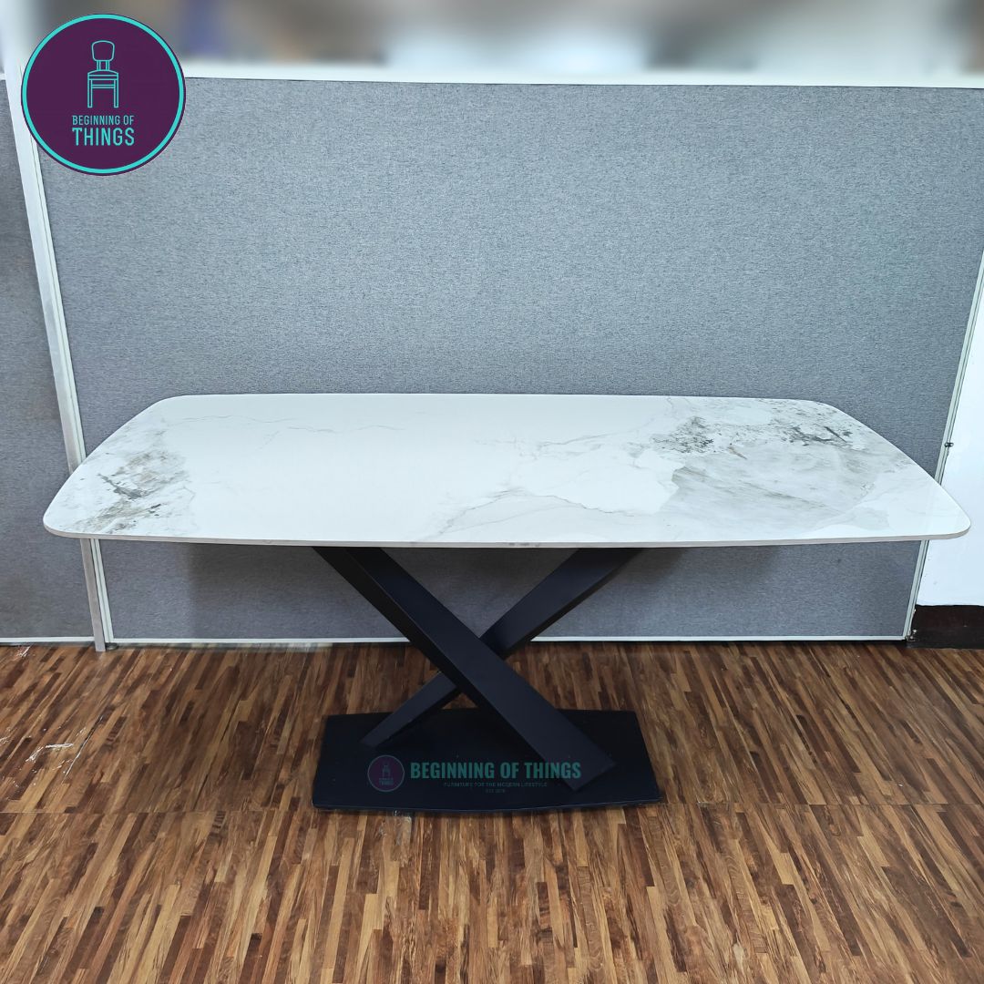 Pandora Sintered Stone Rectangular Dining Table 160 x 80 cm