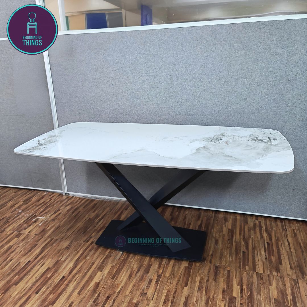Pandora Sintered Stone Rectangular Dining Table 160 x 80 cm