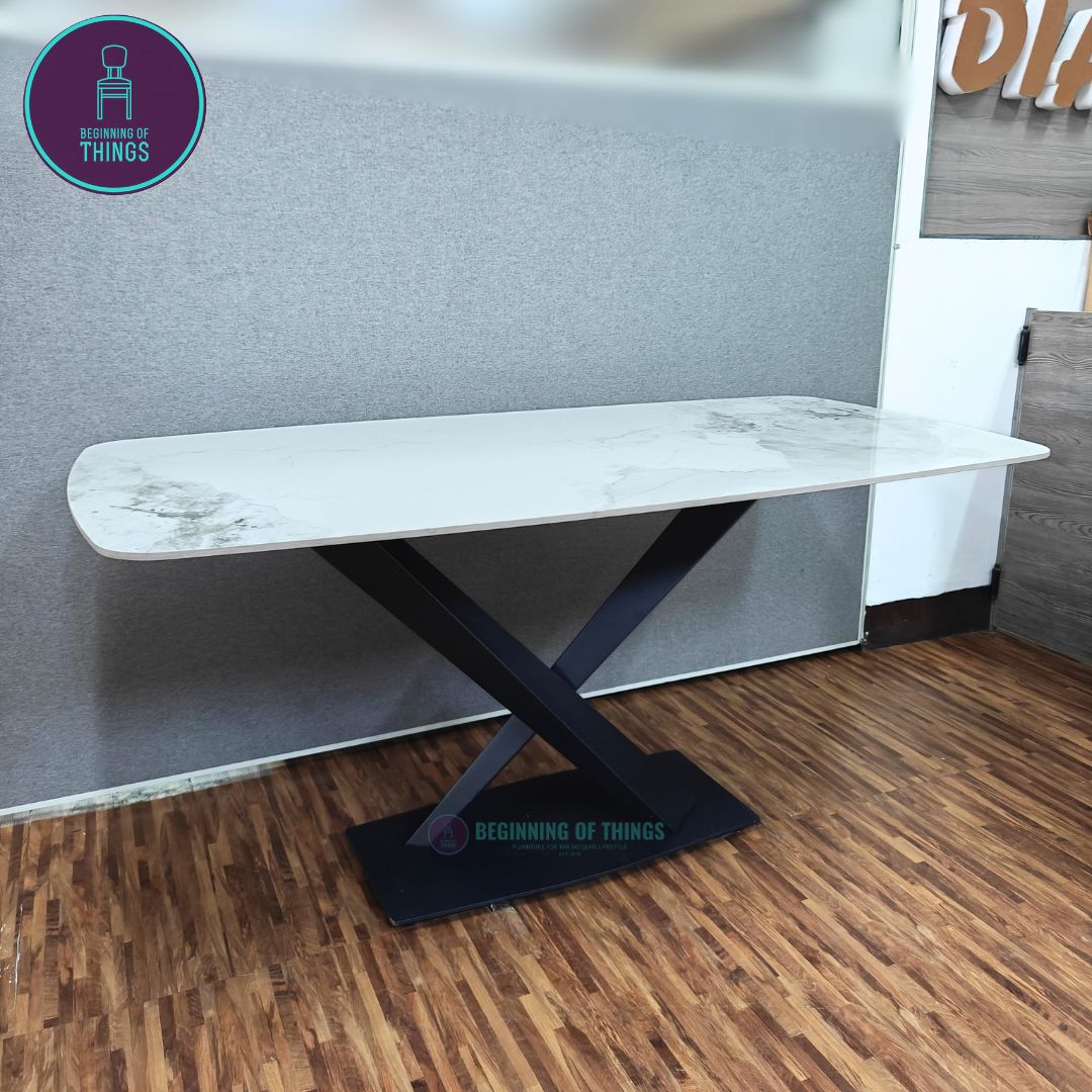 Pandora Sintered Stone Rectangular Dining Table 160 x 80 cm
