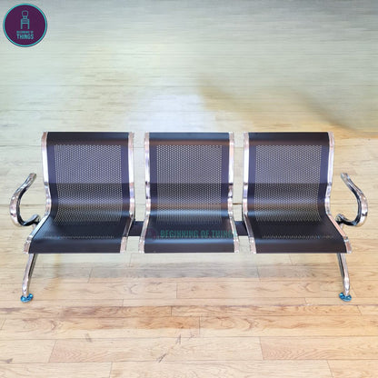 3-Seater Gang Chair All Metal